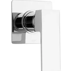 Set aus 3 Armaturen für Waschbecken, Bidet und Einbaudusche, eckige Form | Infinity