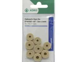 Sortiment Hahnscheiben für Ventiloberteil 1/2" 8 Stück