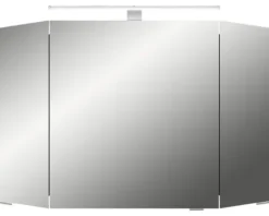 Spiegelschrank Cassca Sprint 100 x 17 x 67 cm weiß 3-türig LED IP 20