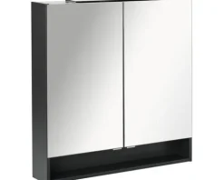 Spiegelschrank Fackelmann LUNA 80x80x15,5 cm 2-türig anthrazit 87218