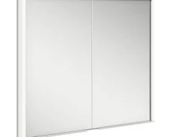 Spiegelschrank KEUCO Royal Match 80 x 15 x 70 cm silber 2-türig LED IP 20 Unterputz