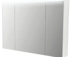 Spiegelschrank 3-türig 92x67cm soft weiß IP 44 (fremdkörper- und spritzwassergeschützt)
