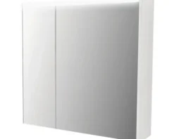 Spiegelschrank Baden Haus Nizza 70.0 x 15.0 x 67.0 cm weiß hochglanz 2-türig LED IP 44 (fremdkörper- und spritzwassergeschützt)
