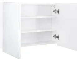 Spiegelschrank Brida weiß 2 türig 67,5x50 cm
