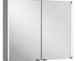 Spiegelschrank EEK A LED-Line weiß 2 trg. 81 cm breit Fackelmann