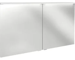 Spiegelschrank FACKELMANN Oxford 120.2 x 20 x 69.6 cm weiß 2-türig LED IP 20