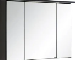 Spiegelschrank Held Möbel 80 x 20 x 66 cm dunkelgrau 3-türig 011