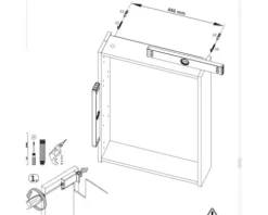 Spiegelschrank Möbelpartner Basic 50 x 15,8 x 70 cm anthrazit 1-türig