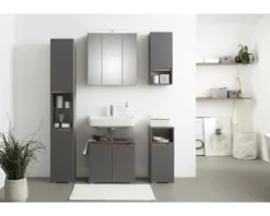 Spiegelschrank pelipal Capri Saskia I 65 cm Quarzgrau matt