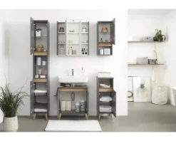 Spiegelschrank pelipal Capri Saskia I 65 cm Quarzgrau matt