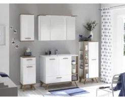 Spiegelschrank Pelipal Cesa III 115 x 20 x 72 cm weiß hochglanz 3-türig LED IP 44