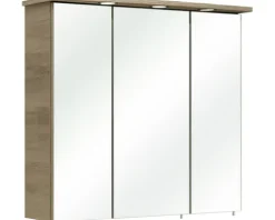 Spiegelschrank pelipal 37-II 75cm Sanremo Eiche 045.427537 IP 44 (fremdkörper- und spritzwassergeschützt)