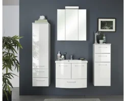 Spiegelschrank Pelipal Oria 65 x 16 x 70 cm weiß 3-türig IP 44