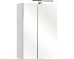 Spiegelschrank Pelipal Rio 50 x 20 x 70 cm weiß hochglanz 2-türig LED IP 44