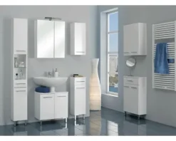 Spiegelschrank Pelipal Rio 50 x 20 x 70 cm weiß hochglanz 2-türig LED IP 44
