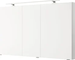 Spiegelschrank Pelipal Xpressline 4035 120 x 14,5 x 70,3 cm weiß 3-türig LED IP 44