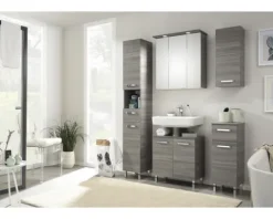 Spiegelschrank Pelipal 65 x 20 x 72 cm sangallo grau 3-türig LED IP 44