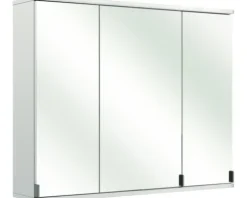 Spiegelschrank Pelipal 90 x 20 x 73 cm weiß hochglanz 3-türig IP 33