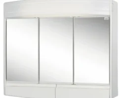 Spiegelschrank Sieper Topas 60 x 18 x 53 cm weiß 3-türig LED IP 20