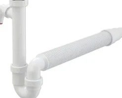 Spültischsiphon flexibel 1 1/2"x 40/50 mm mit 1 Maschinenanschluss