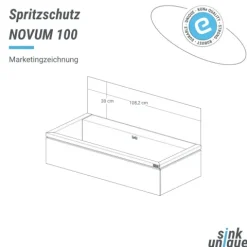 Spritzschutz NOVUM 100 schwarz