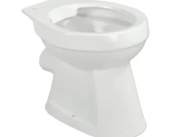 Stand-WC Rekia Flachspüler ohne Spülrand weiß glänzend ohne WC-Sitz 1276808