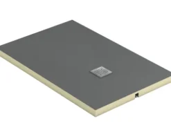 swisspor Befliesbares Duschelement swissporBOARD Doccia Integrato dezentral 90 x 140 x 7.5 cm DN 40 0,5 l/s Ablauf zur kurzen Seite 303464