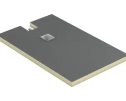 swisspor Befliesbares Duschelement swissporBOARD Doccia Integrato dezentral 100 x 160 x 10.5 cm DN 50 0,8 l/s Ablauf zur kurzen Seite 303952