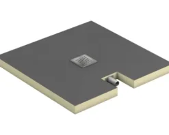 swisspor Befliesbares Duschelement swissporBOARD Doccia Integrato zentral 90 x 120 x 7.5 cm DN 40 0,5 l/s Ablauf zur kurzen Seite 303611