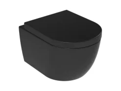 Taharet Dusch Wc Schwarz Matt mit Soft Close Wc Sitz