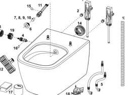 TECEneo Dusch-WC Taharet Kaltwasser mit Wc Sitz, weiß 9700207