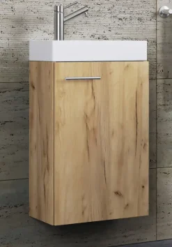 2-tlg. Gäste WC Waschplatz Waschtisch schmal Slito