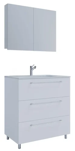 3-tlg. Waschplatz Waschtisch Badinos Schublade SP