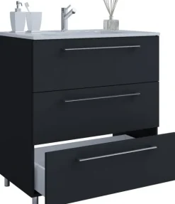 2-tlg. Waschplatz Waschtisch Badinos 3 Schublade