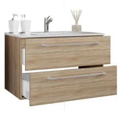 2-tlg. Waschplatz Waschtisch Badinos 2 Schublade