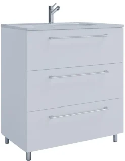 2-tlg. Waschplatz Waschtisch Badinos 3 Schublade