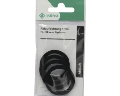 TPE-Ring 30 x 39 x 2 mm 70 Sh.A für Abläufe 1 1/4"