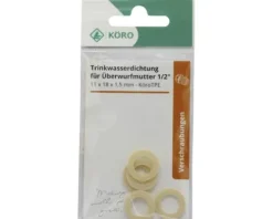 TPE-Ring 11 x 18 x 1,5 mm 70 Sh.A für Überwurfmutter 1/2
