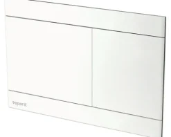 veporit Betätigungsplatte TWIN Platte weiß glänzend / Taster weiß glänzend