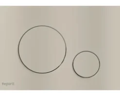 veporit Betätigungsplatte ROUND Platte nickel matt / Taster nickel matt mit Anti-Fingerprint und Antibakteriell
