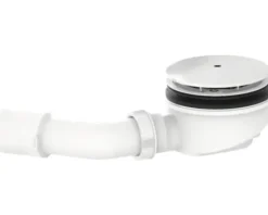 veporit Duschablauf für Dusche 90 mm H: 60 mm Ablauf waagerecht chrom