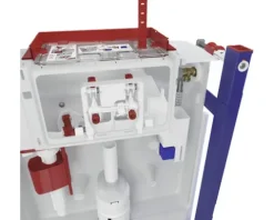 veporit. Vorwandelement für Wand-WC ICUBOX WC 858 Duo H: 858 mm Betätigung von vorne und von oben inkl. Einwurfschacht und Wandbefestigung