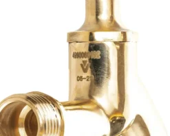 veporit. Auslaufventil 1/2" mit Knebelgriff messing poliert