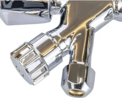 veporit. kombiniertes Eckventil 1/2" mit Geräteanschluß chrom