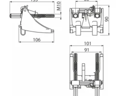 veporit. Steuermechanismus und Schrauben