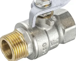 veporit. Trinkwasser-Kugelhahn 1/2" IG x AG, DVGW geprüft