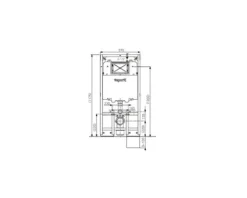 veporit. Vorwandelement ICUBOX WC 1175 SLIM inkl. Wandbefestigung
