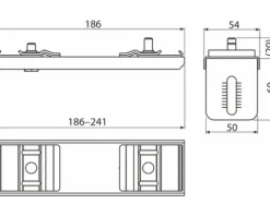 Verankerung doppelt 241 AS-P014-0800