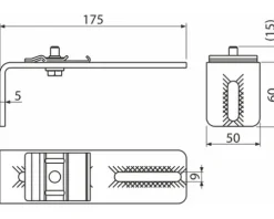 Verankerung einfach 150 AS-P011-0900