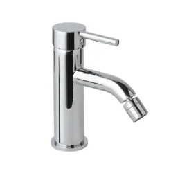Verchromtes Badarmaturen-Set aus Waschtisch, Bidet und Unterputz-Duscharmatur | Fassa